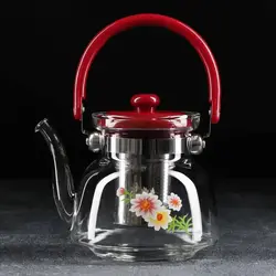 کتری قوری پیرکس گلدار