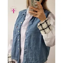جلیقه جین نازک کد ۱۰۲۷