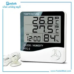 ترمومتر رطوبت سنج سیم دار HTC2 درجه یک