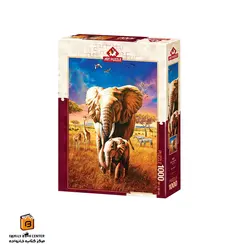 پازل 1000 تکه (5204)Mother Elephant آرت پازل (Art Puzzle)