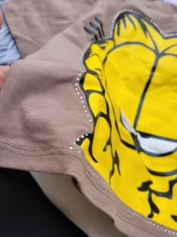 کراپ شلوار نگین کاری دخترانه گارفیلد