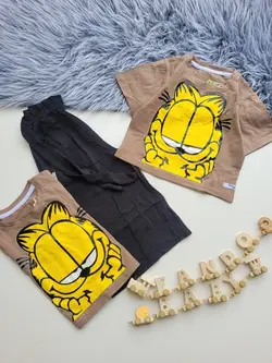 کراپ شلوار نگین کاری دخترانه گارفیلد