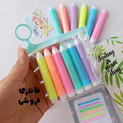 هایلایتر ۶ عددی طرح مدادرنگی