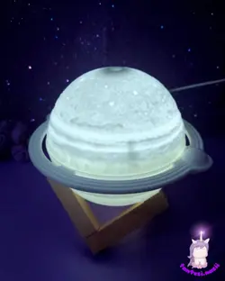 بخور سرد طرح زحل + چراغ خواب