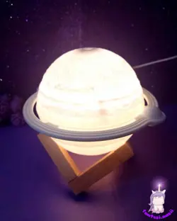 بخور سرد طرح زحل + چراغ خواب