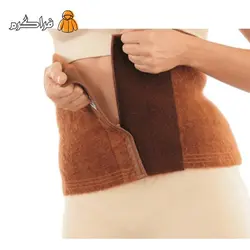 کمربند و شکم بند طرح پشم شتر مردانه و زنانه مدل چسبی