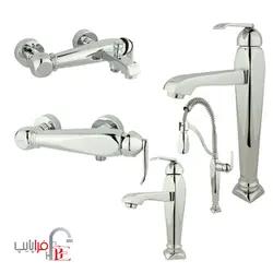 ست شیرآلات راسان مدل آلیس کروم ا Rassan Alis  Chrome collection Taps