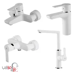 ست شیرآلات KWC مدل ریتا سفید ا KWC Rita collection