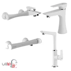 ست شیرآلات KWC مدل ورونا سفید ا KWC Verona collection