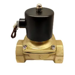 شیر برقی برنجی یونی دی (UNI-D) مدل UW-50 سایز 2 اینچ بوبین 220V