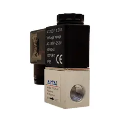 شیر برقی پنوماتیک برند ایرتک (AIRTAC) مدل 2V025-08 بوبین 220V