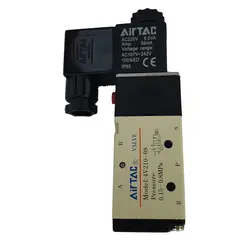 شیر برقی پنوماتیک برند ایرتک (AIRTAC) مدل 4V210-08 بوبین 220V
