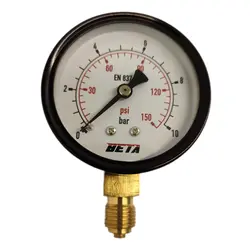 گیج فشار برند بتا (BETA) 0-10 بار صفحه 6 سانتی متر