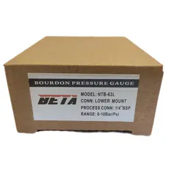 گیج فشار برند بتا (BETA) 0-10 بار صفحه 6 سانتی متر