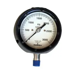 گیج فشار برند مارش (MARSH) 0-3000 پوند بر اینچ مربع صفحه 10 سانتی متر (پلی پروپیلن)