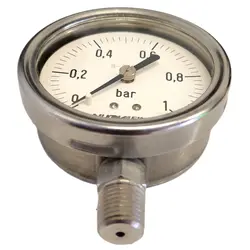 گیج فشار برند نووا فیما (NUOVA FIMA) 0-1 بار صفحه 6 سانتی متر