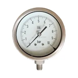 گیج فشار برند نووا فیما (NUOVA FIMA) 0-10 بار صفحه 10 سانتی متر