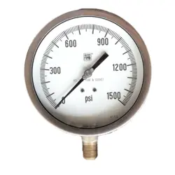 گیج فشار برند نووا فیما (NUOVA FIMA) 0-1500 پی اس آی صفحه 16 سانتی متر
