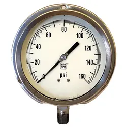 گیج فشار برند نووا فیما (NUOVA FIMA) 0-160 پی اس آی صفحه 16 سانتی متر