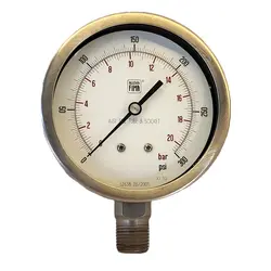 گیج فشار برند نووا فیما (NUOVA FIMA) 0-20 بار صفحه 10 سانتی متر
