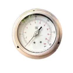 گیج فشار برند نووا فیما (NUOVA FIMA) 0-20 بار صفحه 10 سانتی متر (BACK CONNECTION)