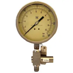 گیج فشار برند نووا فیما (NUOVA FIMA) 0-20 بار صفحه 16 سانتی متر