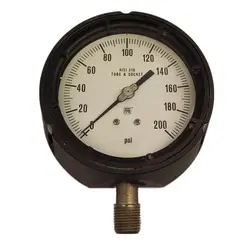 گیج فشار برند نووا فیما (NUOVA FIMA) 0-200 پی اس آی صفحه 10 سانتی متر (پلی پروپیلن)