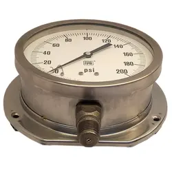 گیج فشار برند نووا فیما (NUOVA FIMA) 0-200 پی اس آی صفحه 16 سانتی متر