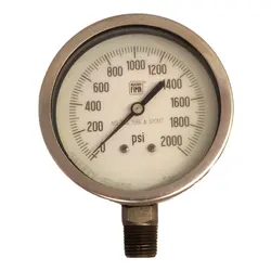 گیج فشار برند نووا فیما (NUOVA FIMA) 0-2000 پی اس آی صفحه 10 سانتی متر