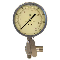 گیج فشار برند نووا فیما (NUOVA FIMA) 0-25 بار صفحه 16 سانتی متر