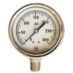 گیج فشار برند نووا فیما (NUOVA FIMA) 0-300 پی اس آی صفحه 6 سانتی متر