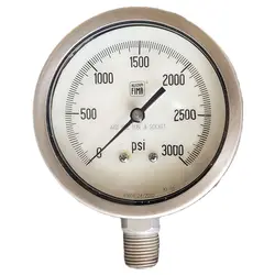 گیج فشار برند نووا فیما (NUOVA FIMA) 0-3000 پی اس آی صفحه 10 سانتی متر