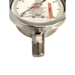 گیج فشار برند نووا فیما (NUOVA FIMA) 0-4 بار صفحه 10 سانتی متر