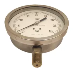 گیج فشار برند نووا فیما (NUOVA FIMA) 0-40 بار صفحه 16 سانتی متر