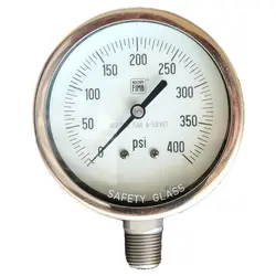 گیج فشار برند نووا فیما (NUOVA FIMA) 0-400 پی اس آی صفحه 10 سانتی متر