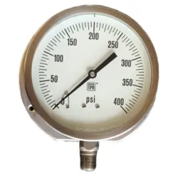 گیج فشار برند نووا فیما (NUOVA FIMA) 0-400 پی اس آی صفحه 16 سانتی متر