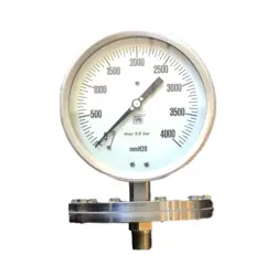 گیج فشار برند نووا فیما (NUOVA FIMA) 0-4000 میلی متر آب صفحه 16 سانتی متر