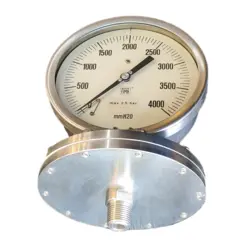 گیج فشار برند نووا فیما (NUOVA FIMA) 0-4000 میلی متر آب صفحه 16 سانتی متر