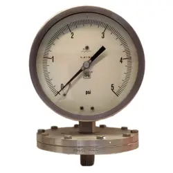 گیج فشار برند نووا فیما (NUOVA FIMA) 0-5 پی اس آی صفحه 16 سانتی متر (DIAPHRAGM)