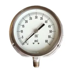 گیج فشار برند نووا فیما (NUOVA FIMA) 0-60 پی اس آی صفحه 16 سانتی متر