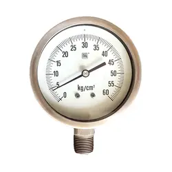 گیج فشار برند نووا فیما (NUOVA FIMA) 0-60 کیلوگرم بر سانتی متر مربع صفحه 10 سانتی متر