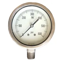 گیج فشار برند نووا فیما (NUOVA FIMA) 0-600 پی اس آی صفحه 10 سانتی متر