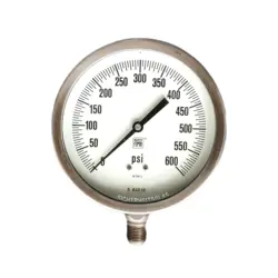 گیج فشار برند نووا فیما (NUOVA FIMA) 0-600 پی اس آی صفحه 16 سانتی متر (MONEL)