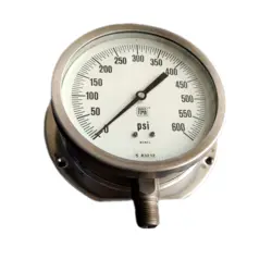 گیج فشار برند نووا فیما (NUOVA FIMA) 0-600 پی اس آی صفحه 16 سانتی متر (MONEL)