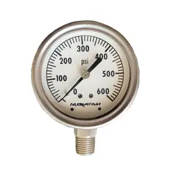 گیج فشار برند نووا فیما (NUOVA FIMA) 0-600 پی اس آی صفحه 6 سانتی متر