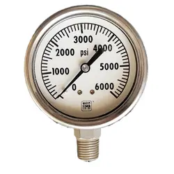 گیج فشار برند نووا فیما (NUOVA FIMA) 0-6000 پی اس آی صفحه 6 سانتی متر