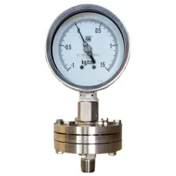 گیج فشار برند نووا فیما (NUOVA FIMA) 1.5 بار صفحه 10 سانتی متر (DIAPHRAGM)