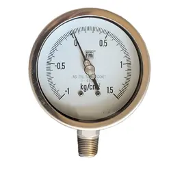 گیج فشار برند نووا فیما (NUOVA FIMA) 1.5 کیلوگرم بر سانتی متر مربع صفحه 10 سانتی متر
