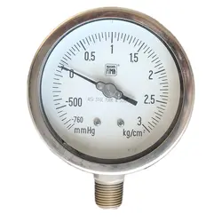 گیج فشار برند نووا فیما (NUOVA FIMA) 3 کیلوگرم بر سانتی متر مربع صفحه 10 سانتی متر