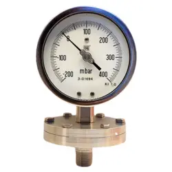 گیج فشار برند نووا فیما (NUOVA FIMA) 400 میلی بار صفحه 10 سانتی متر (DIAPHRAGM)